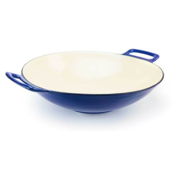 Wok de Hierro Fundido Porcelánico