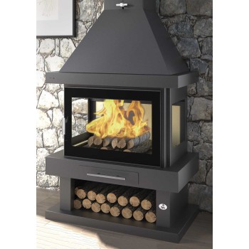 Comprar Chimeneas de leña Rinconera de la serie Himalaya 20/R