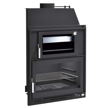 Barbacoa con Horno Inox y Puerta de Fundición